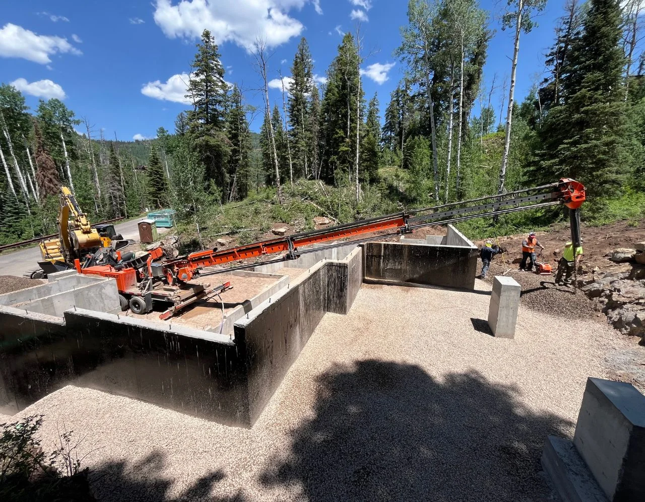 VDB Construction crew working on an excavation project in Durango, Colorado