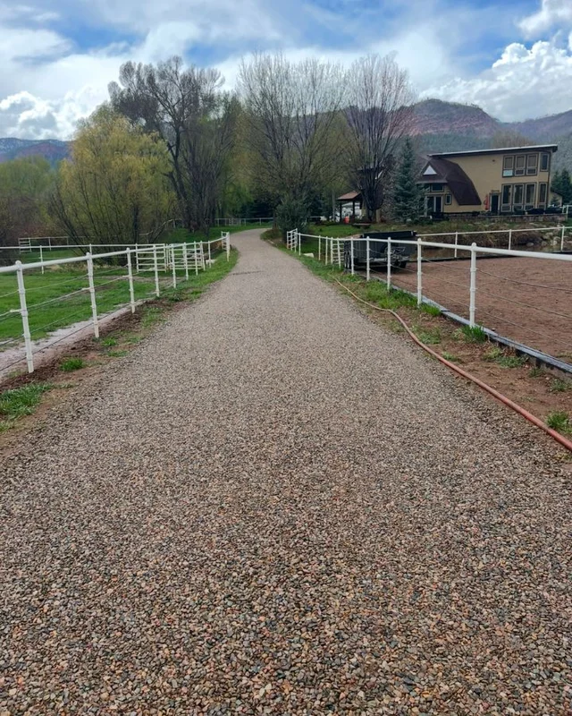 Freshly paved asphalt surface by VDB Construction in Durango
